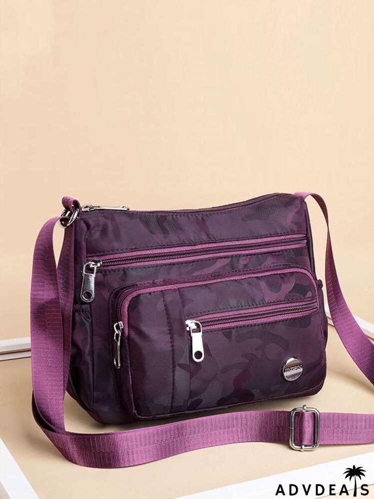 Camo Pattern Crossbody Bag