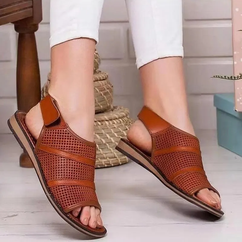 summer Outdoor beach gladiator sandals women's retro shoes wedges platform casual comfortbale ladies sandals hallow out