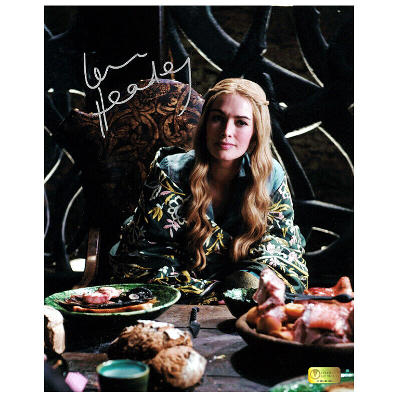 Lena Headey Autographed Game of Thrones Cersei Dining Room 8x10 Photo Poster painting