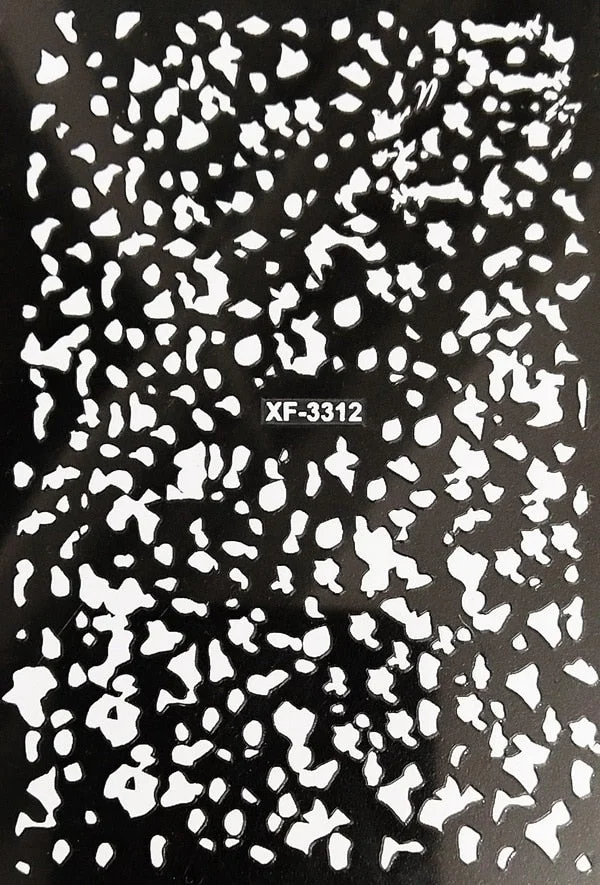 New 3D Bohemia Self-Adhesive Neon Curve Serpentine Letter Stripe Nails Stickers Acrylic Decorations Manicure Design-Nail Inspo