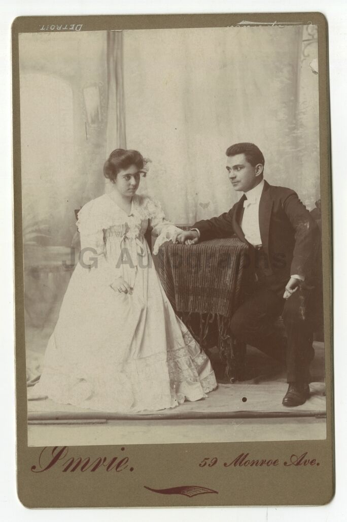 19th Century Wedding - Original 19th Century Cabinet Card Photo Poster paintinggraph - Detroit