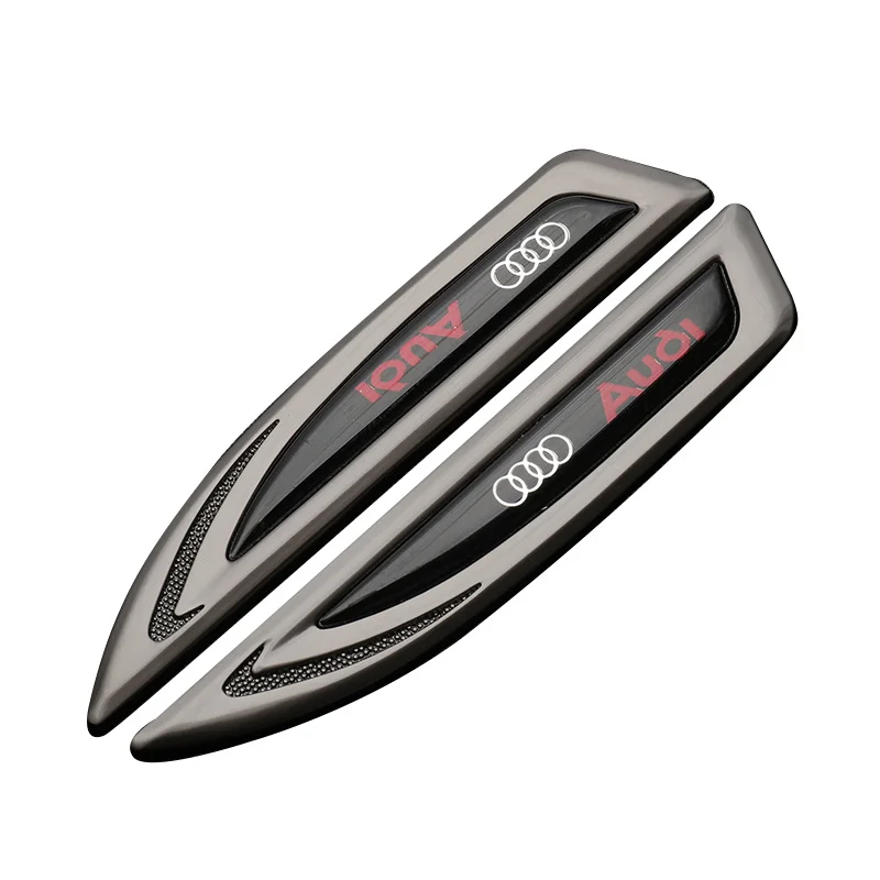 Car Universal Badge with Logo Customizable Car Metal Car Sticker (2 pcs)