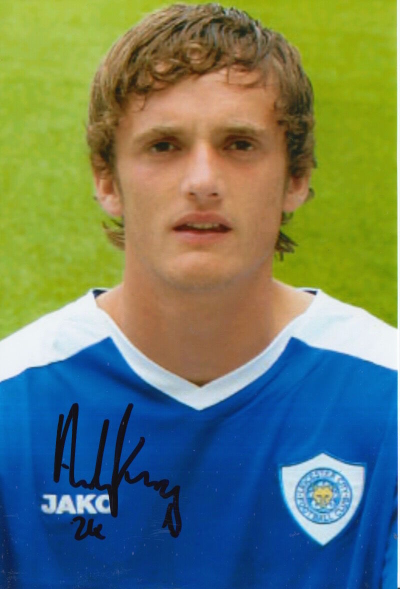 LEICESTER CITY HAND SIGNED ANDY KING 6X4 Photo Poster painting 3.