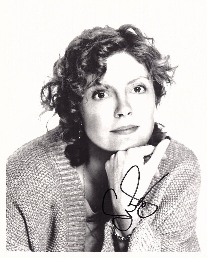 Susan Sarandon Signed - Autographed Bull Durham Actress 8x10 inch Photo Poster painting