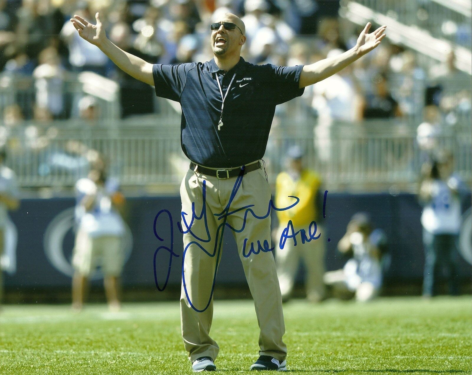 JAMES FRANKLIN HAND SIGNED PENN STATE NITTANY LIONS 8X10 Photo Poster painting W/COA