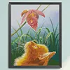 Staring Cat-14CT Stamped Cross Stitch 44*56cm/17.32*22.05in tapestrymarket