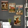 4pcs - Cowboy - Vintage Metal Signs(8*12Inch)