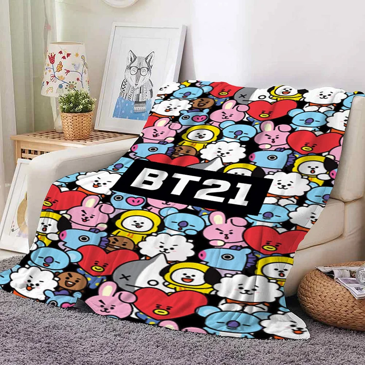 Bt21 discount flannel blanket