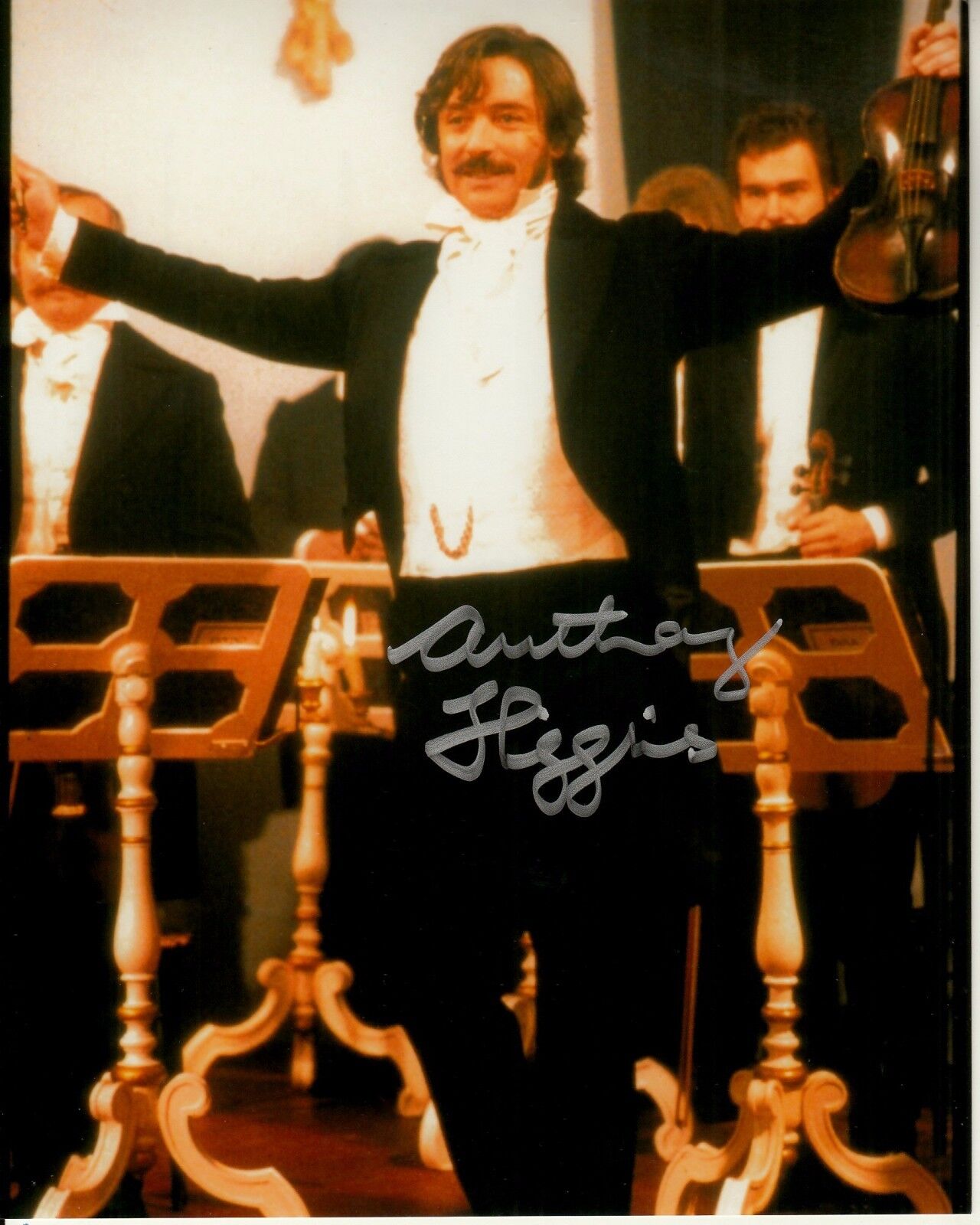 ANTHONY HIGGINS hand-signed STRAUSS DYNASTY 8x10 uacc rd coa JOHANN W/ ORCHESTRA