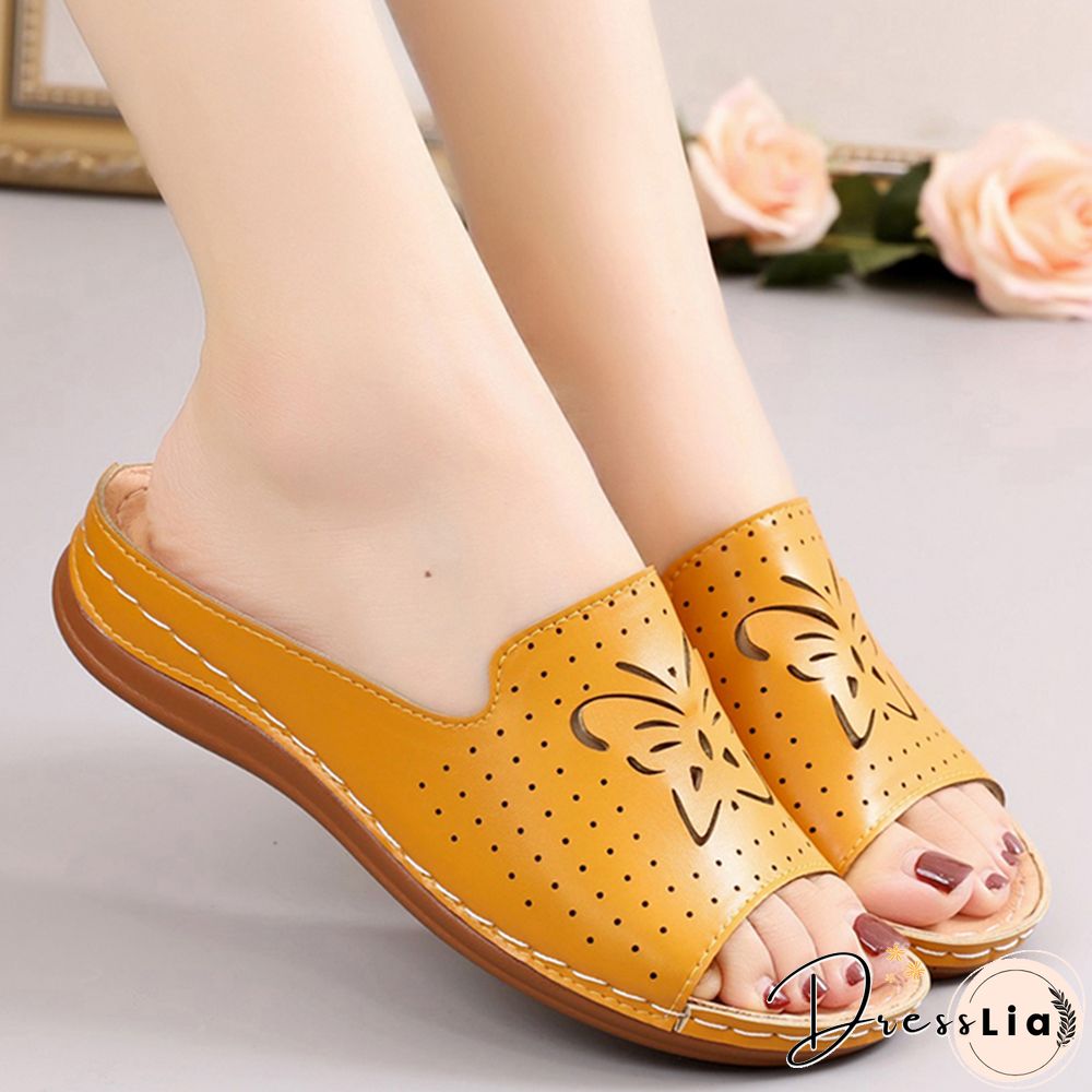New Shoes Sandals Women Outdoor Walking Shoes Retro Ladies Shoes Slip On Women Shoe Slipper Female Zapatillas Muje Footwear