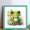 Flower Frog - 18CT Stamped Cross Stitch 25*25cm/9.84*9.84in