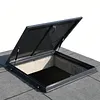 [US Local Warehouse] Roof Hatch Skylight Roof Caps Aluminum Frame Galvanized Sheet 80x80cm with Switch Type Handle Loft Ventilation Roof Access Hatch Cover Plate Rooftop Hatch Cover Plate for Wellhead Lid/Cellar Cover
