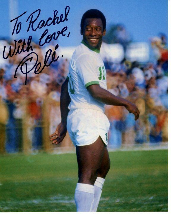 PELE Autographed Signed SOCCER Photo Poster paintinggraph - To Rachel