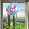 DIY Diamond Painting Suncatcher Hanging Pendant Kit(Butterfly Flower)