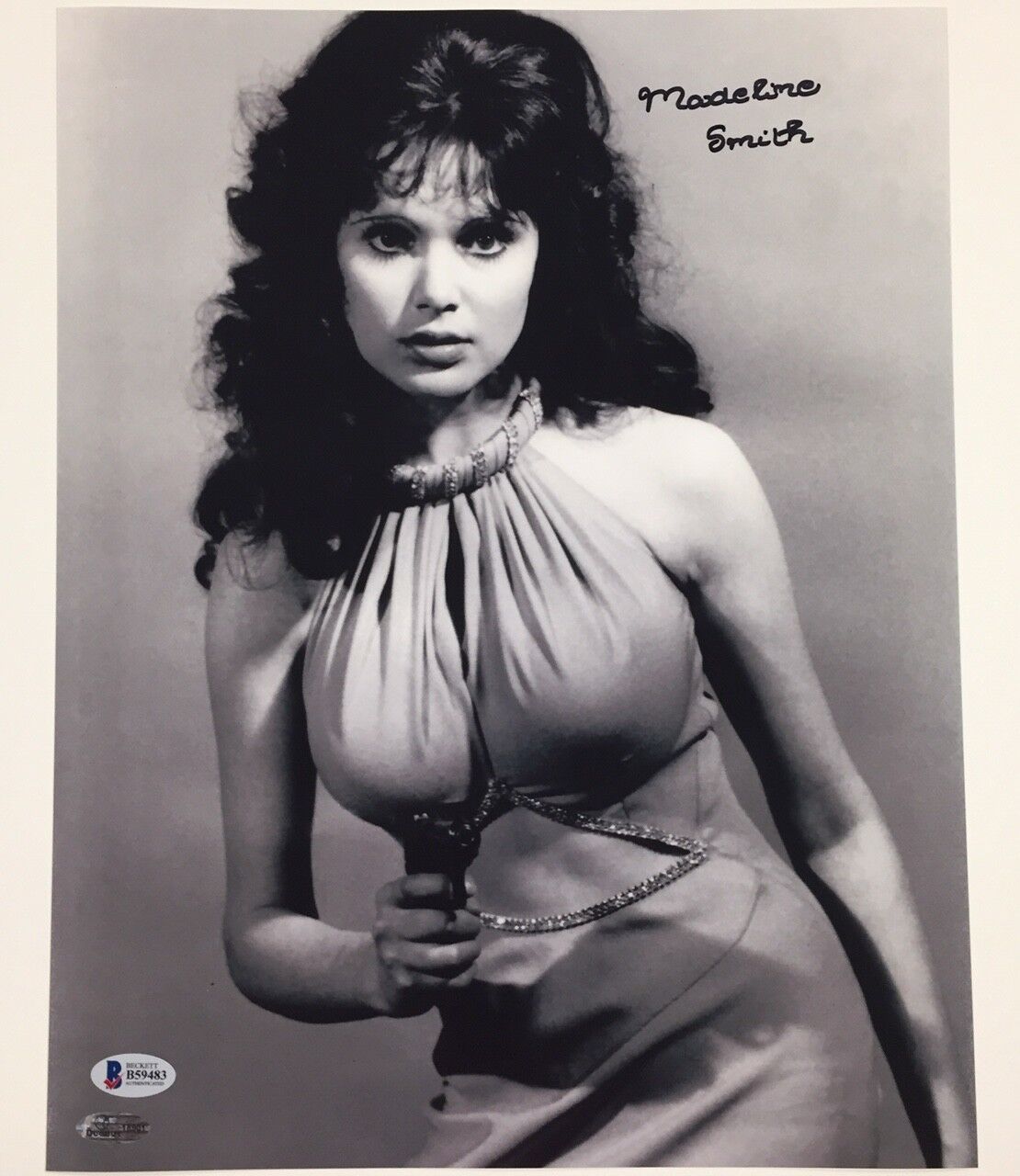 MADELINE SMITH James Bond Girl MISS CARUSO Signed 11x14 Photo Poster painting ~ BAS COA + Proof