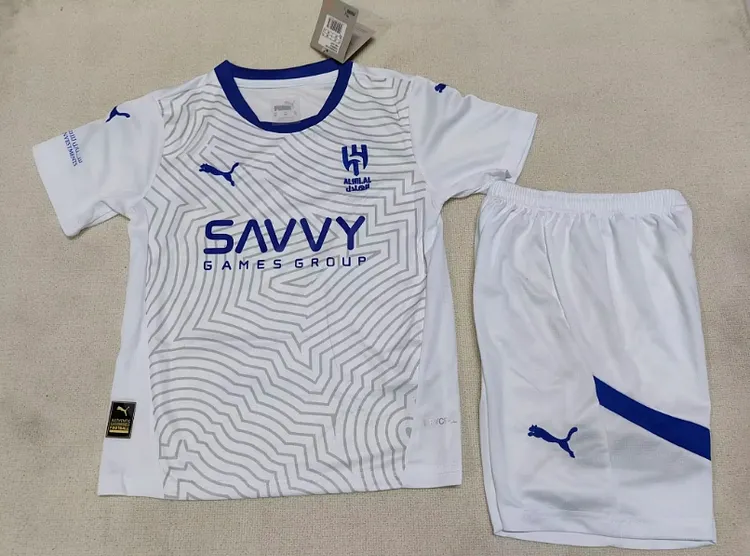 24-25 season Al-Hilal away kids uniform