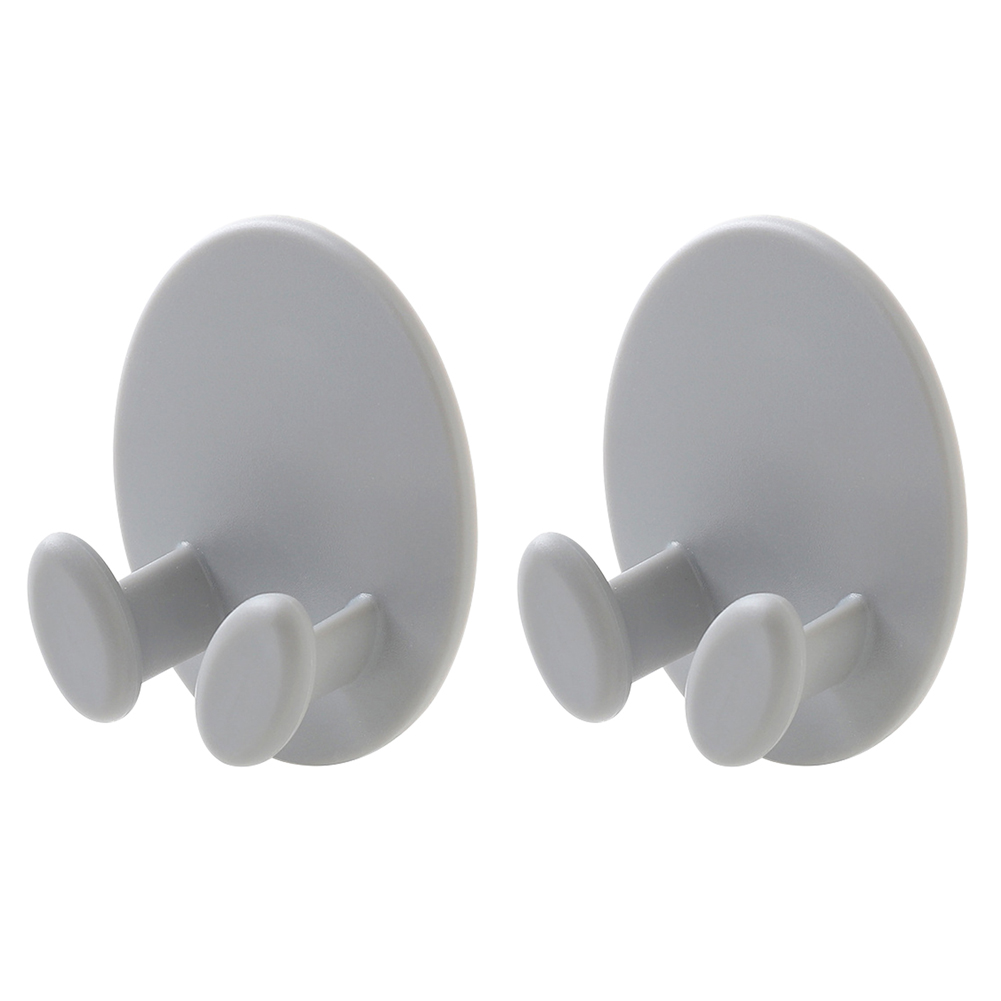 

2pcs Adhesive Hook Power Plug Socket Hanger Holder Wall Hanger Hook (Grey), 501 Original
