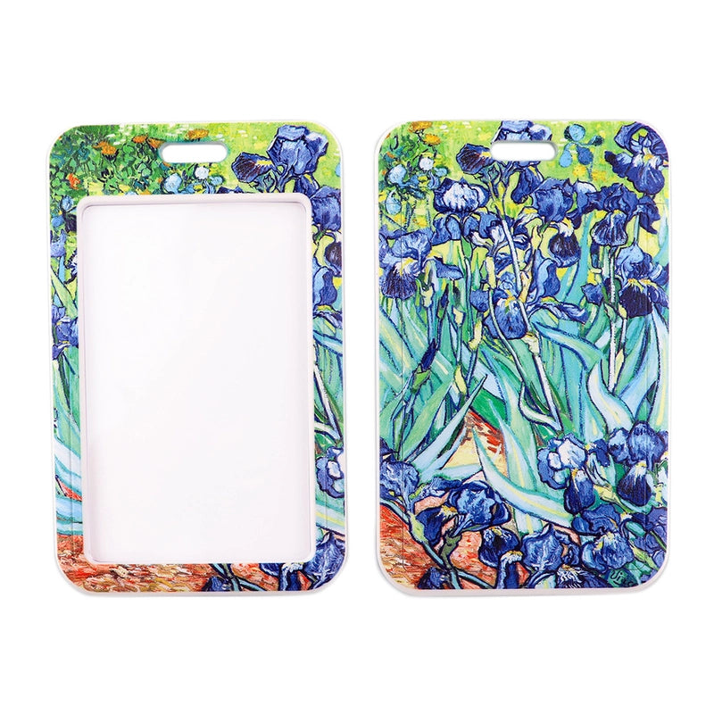 Art Style Van Gogh Lanyard Card Cover Student School Card Bus Pass Shuttle Card Access Control Card Double-sided Printed Mobile Phone Strap