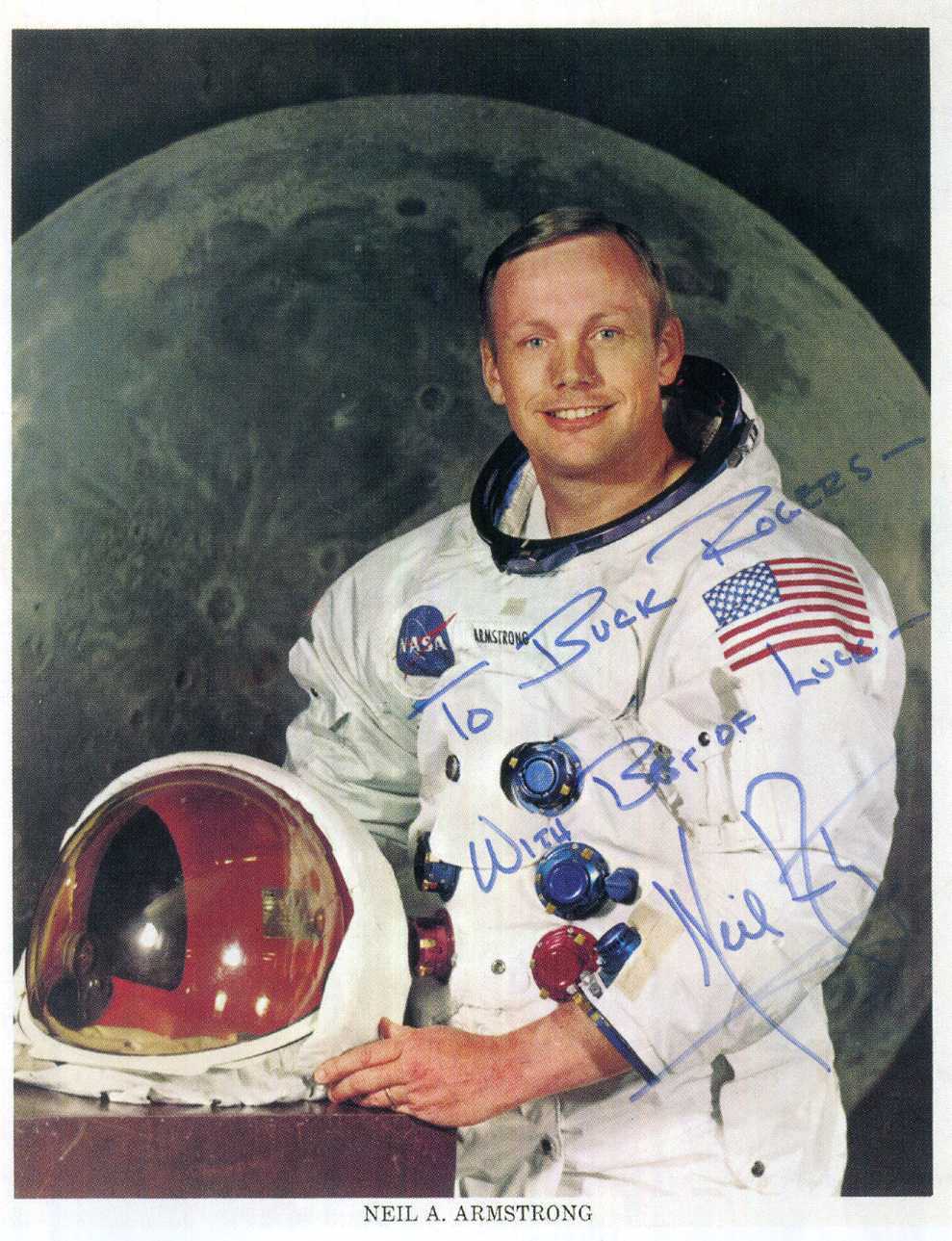 NEIL ARMSTRONG Signed Photo Poster painting Apollo XI Astronaut 1st Man On The Moon - preprint