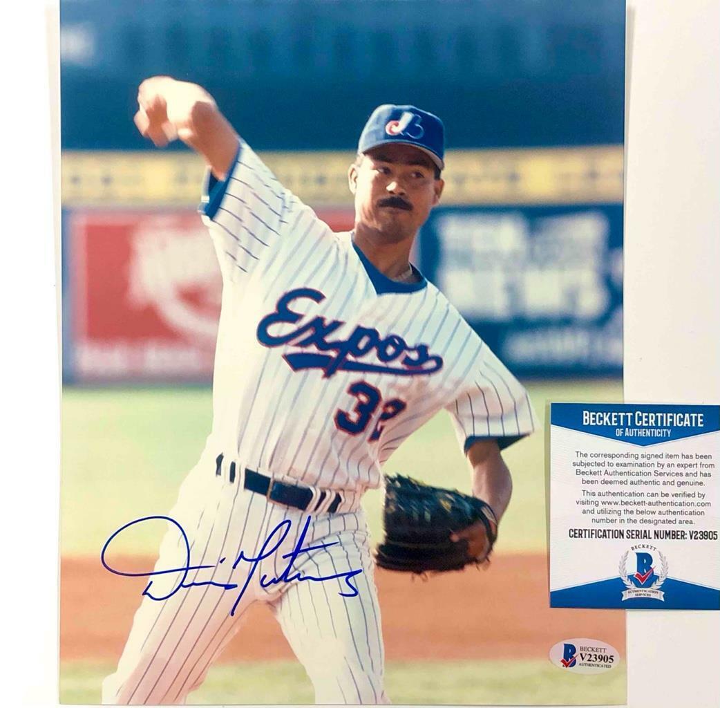 Denny Dennis Martinez autograph Montreal Expos signed 8x10 Photo Poster painting BAS COA Beckett