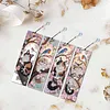 4Pcs Cherry Blossom Cats DIY Diamond Painting Bookmark with Crystal Pendants Diamond Painting Art Bookmarks Special Shape for DIY Making Beginners Adult Arts Craft Supplies