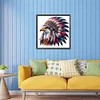 5D DIY Full Square Drill Diamond Painting Indian Eagle Kit Home Decor 35x35cm