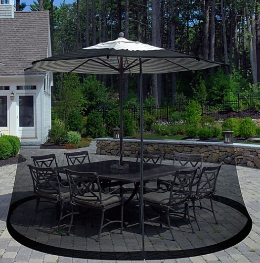 Pure Garden Bug Screen for 7.5-foot Outdoor Umbrella、youmaiami、sdecorshop