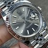 ROLEX Datejust 41 Stainless Steel on Jubilee with Rhodium Dial and Fluted Bezel Replica