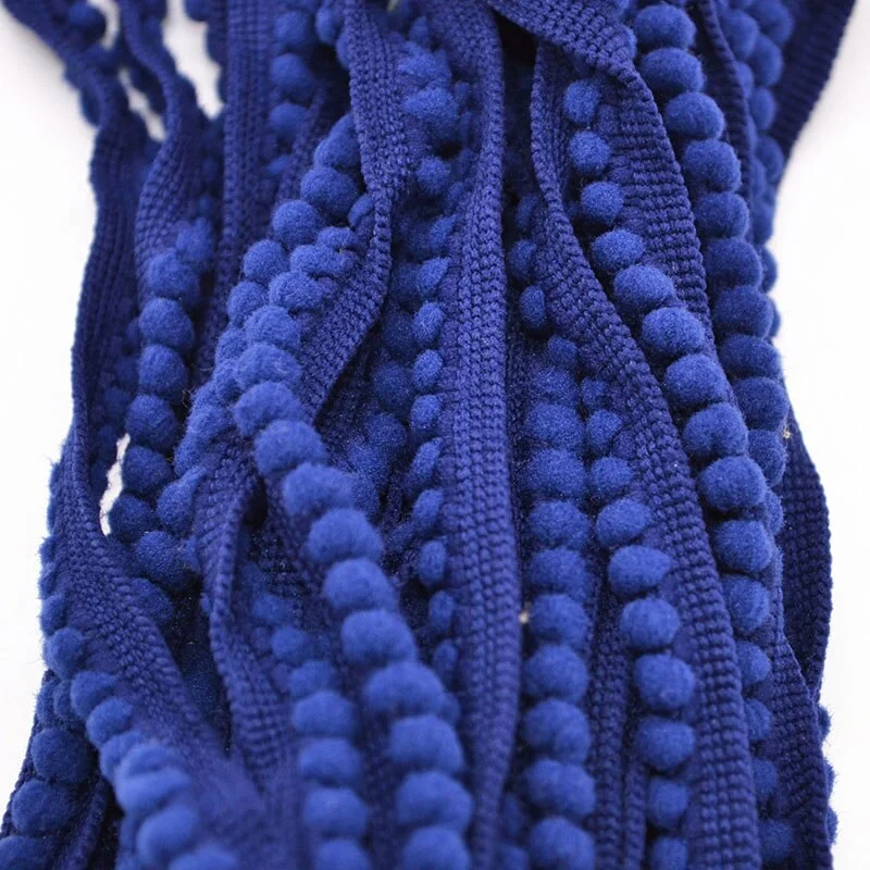 5 Yards Pom Pom Trim Ball 11 mm MINI Pearl Pompom Fringe Ribbon Sewing Lace Kintted Fabric Handmade Craft Accessories