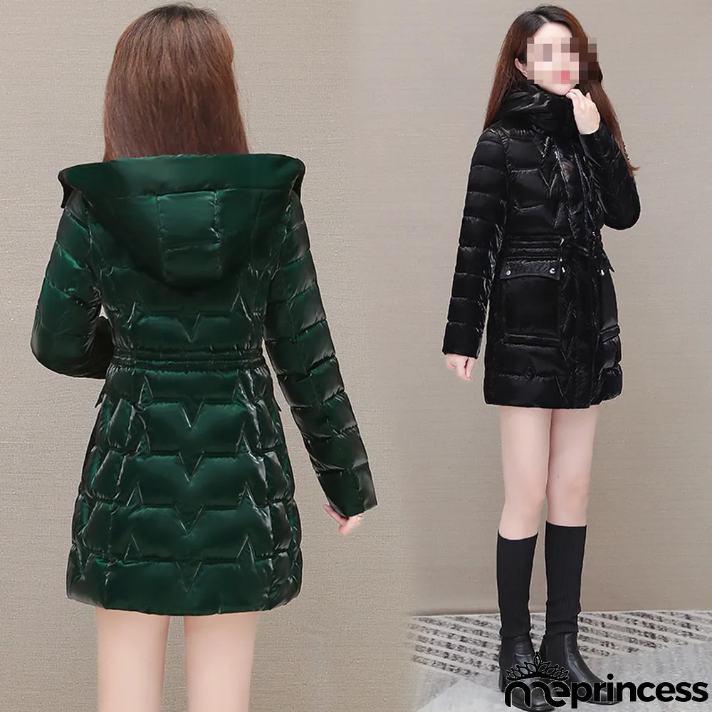 Women Shiny Warm Padded Jacket