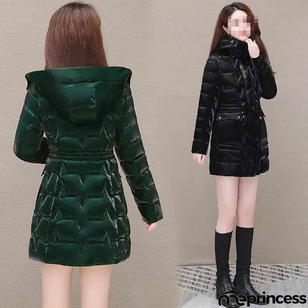 Women Shiny Warm Padded Jacket