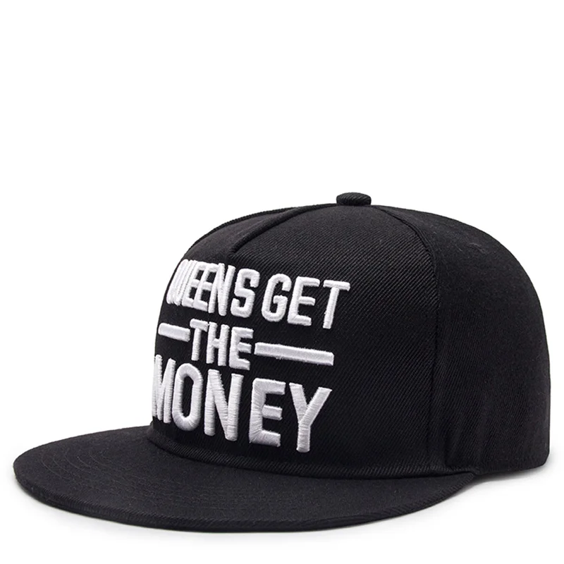 Queens Get The Money Letter Embroidery Casual Hat