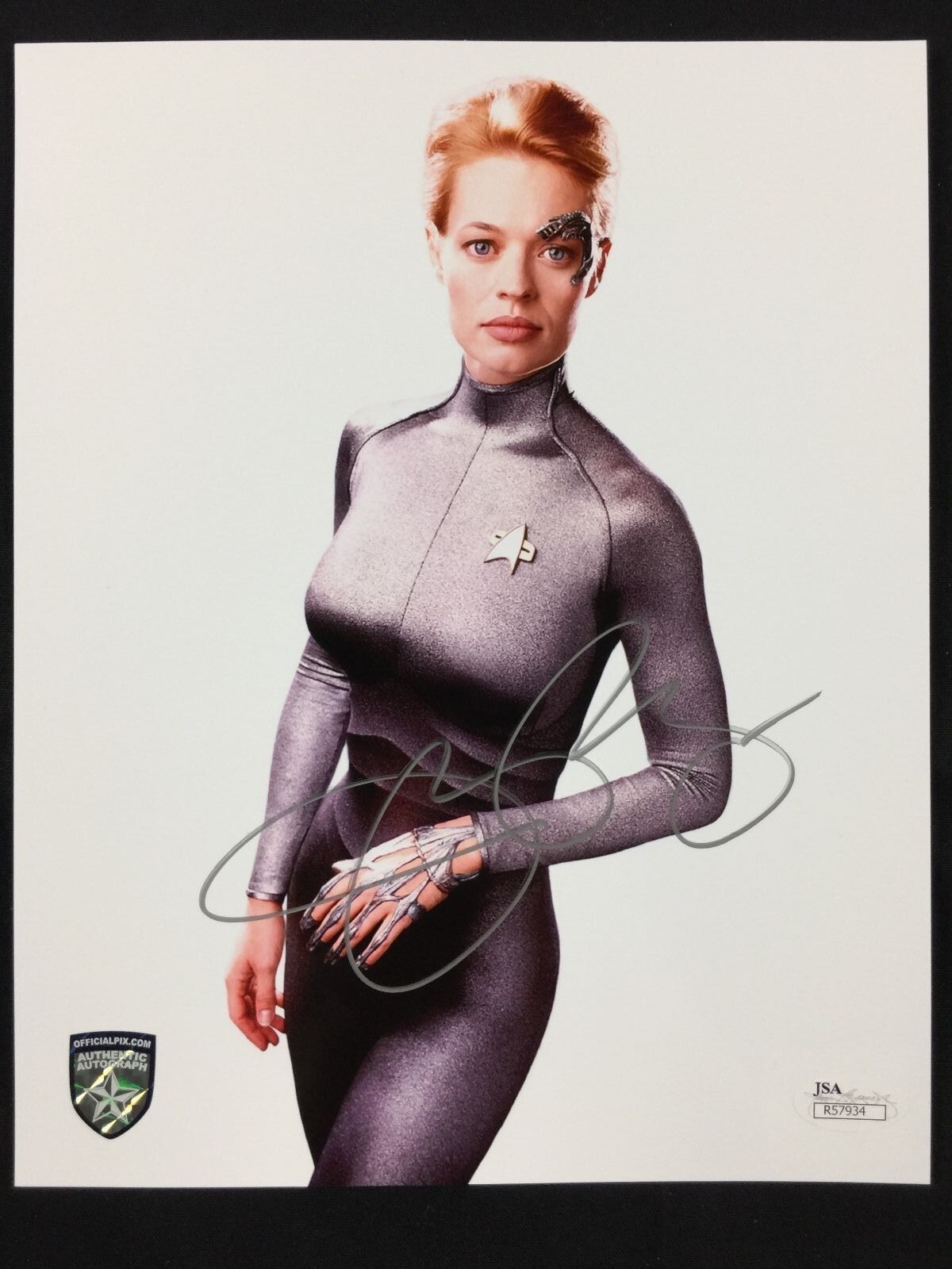 Jeri Ryan 7 of 9 Signed Autogragh JSA COA 8 x 10 Photo Poster painting Star Trek Voyager