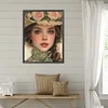Diamond Painting-DIY Full Round Drill Modern Girl(40*50CM)