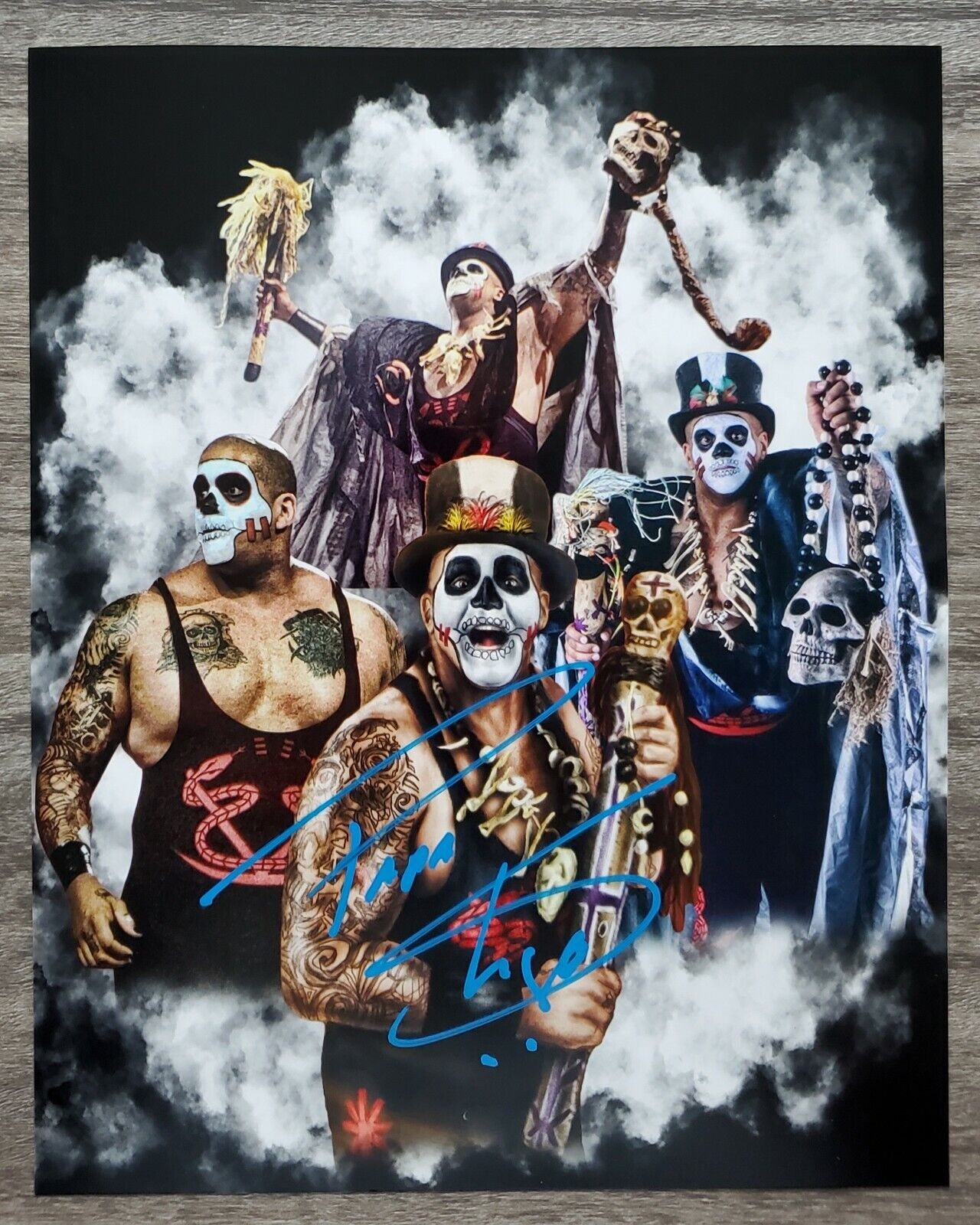 Papa Shango Signed 8x10 Photo Poster painting WWE HOF Hall Of Fame Raw Wrestler LEGEND RAD