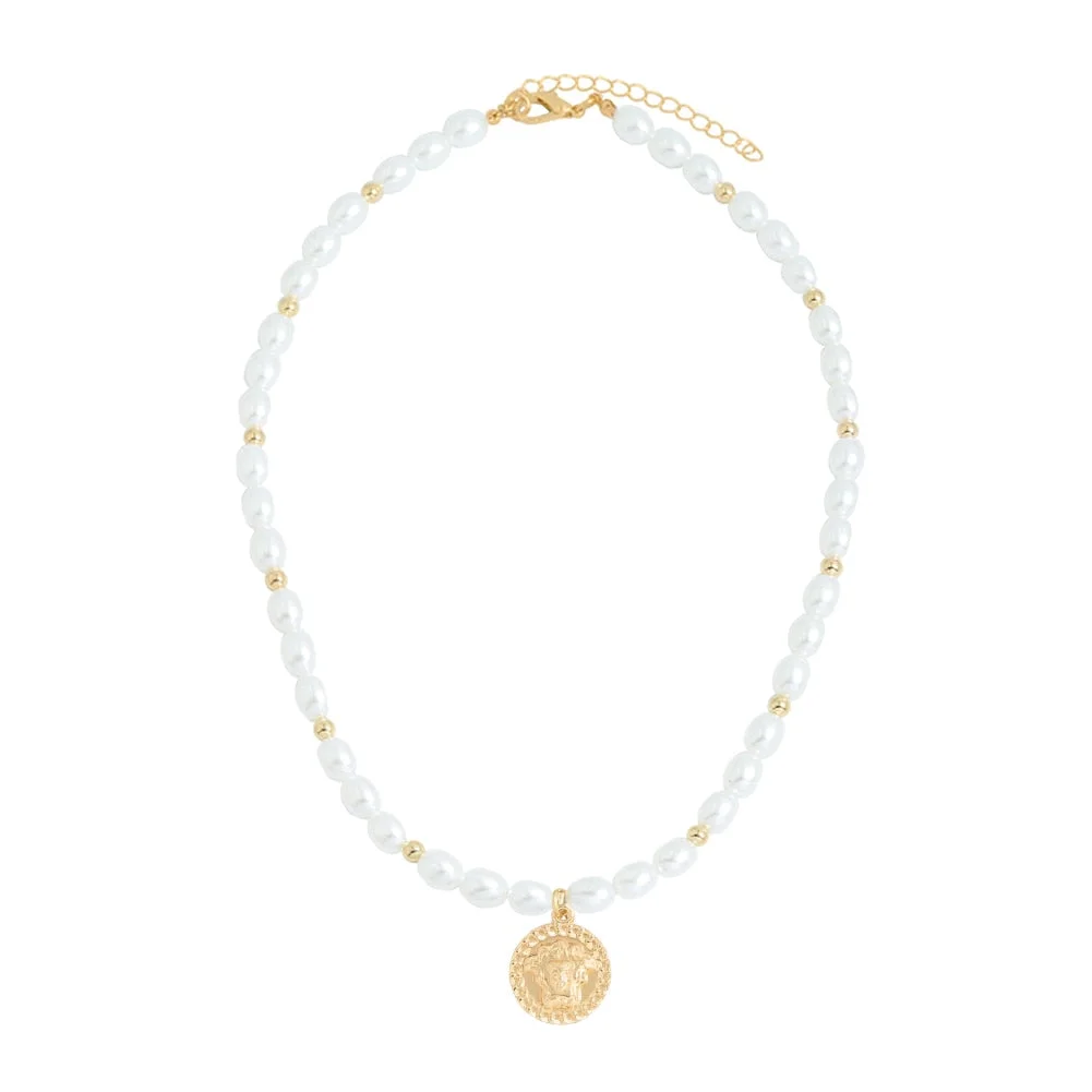 Dvacaman New Punk Gold Color Portrait Pendant Necklace for Women Cuban Multi Layered Chunky Thick Chain Choker Necklaces Jewelry