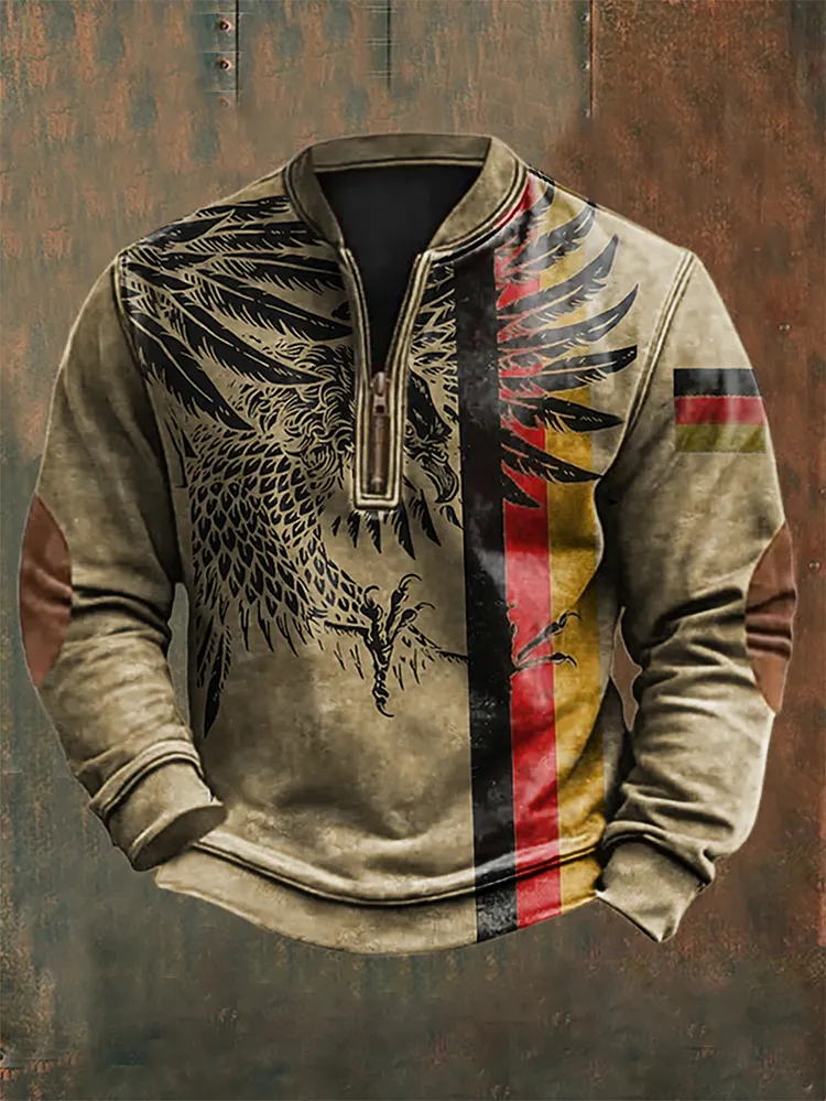 Herren-Sweatshirt mit Deutschland-Print