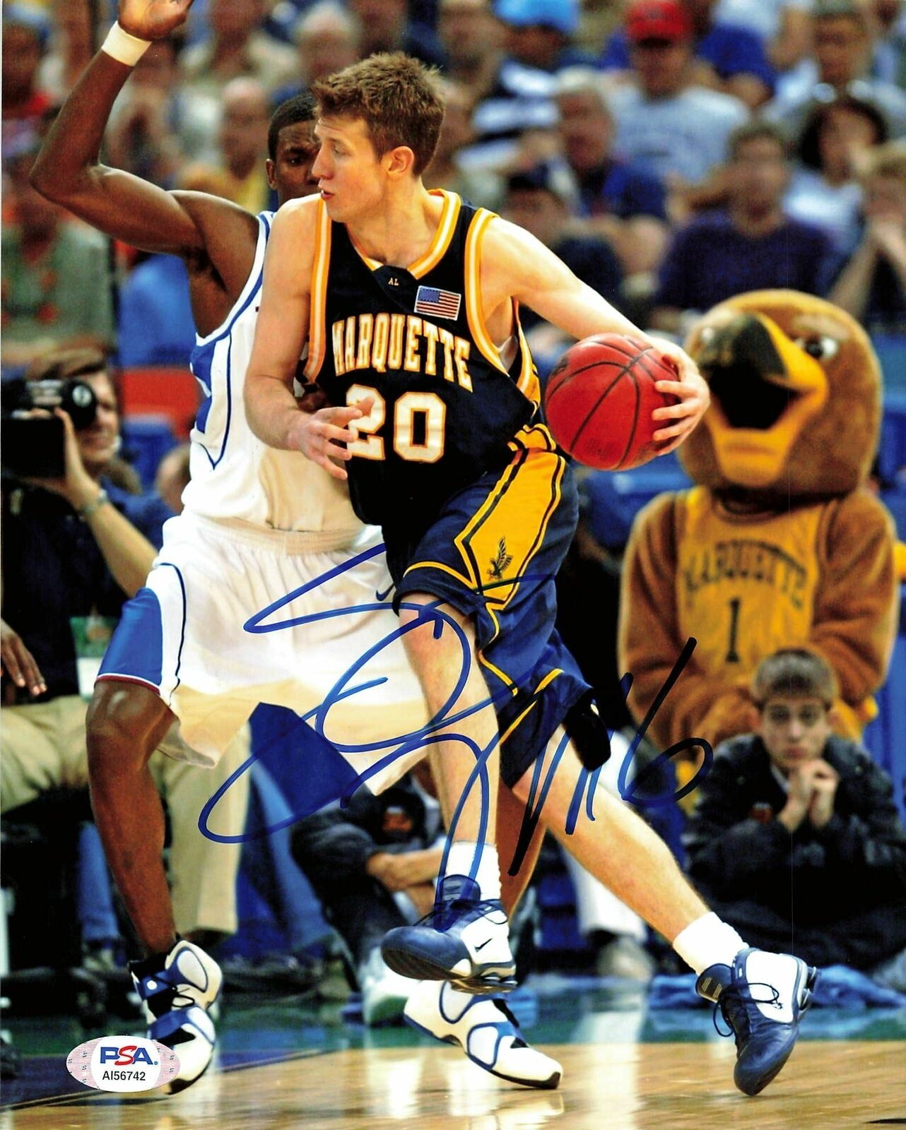 Steve Novak signed 8x10 Photo Poster painting PSA/DNA Marquette Golden Eagles Autographed