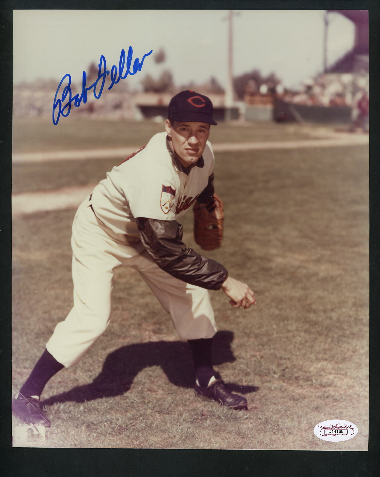 Bob Feller Signed 8x10 Photo Poster painting w JSA sticker & card authentic Indians Autographed