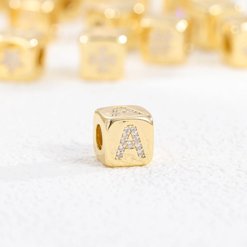 1 Piece Copper Letter Jewelry Accessories Pendant