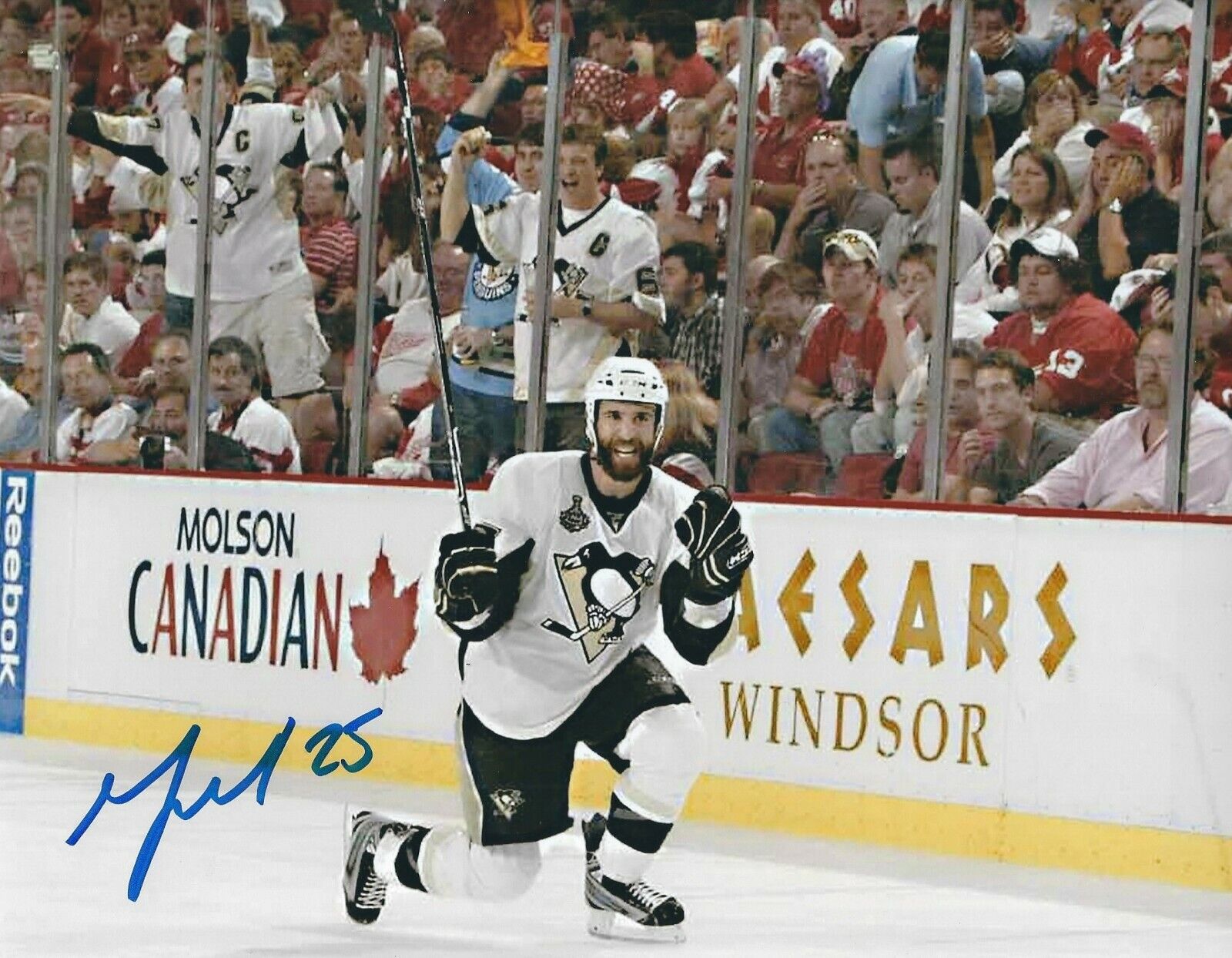 Autographed 8x10 MAX TALBOT Pittsburgh Penguins Photo Poster painting w/Show Ticket