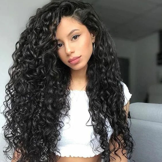 YVONNE Free Combination Super High-density Lace Wig Premium Italian Curly 3 Bundles With 13*4 Lace Frontal 
