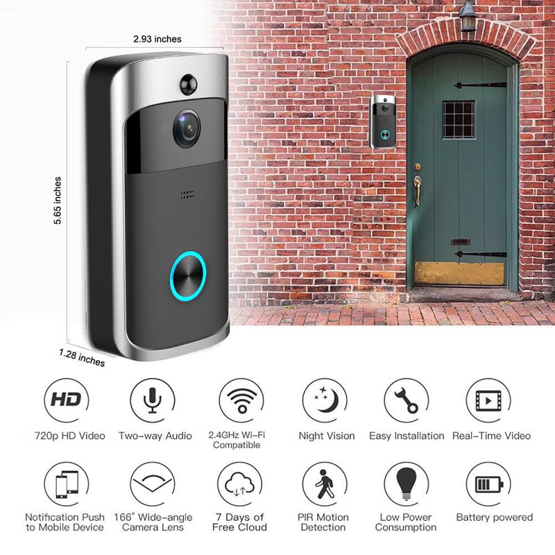 Wsdcam Smart Doorbell Camera Wifi Wireless Call