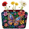 DIY Butterfly Wooden Double Sided Desktop Flower Vase Diamond Art Kit