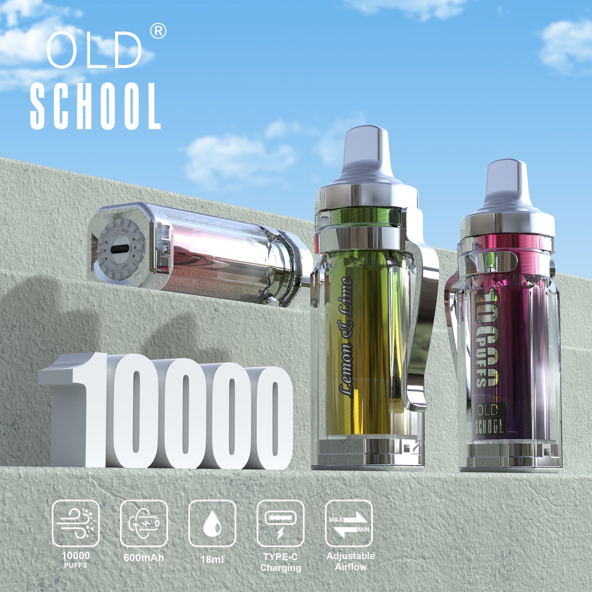 OLD School KP10000 Puffs Disposable Vape Wholesale OLD SCHOOL CTYVape