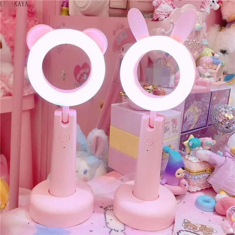 Lovely Pink Animal Bear Rabbit Table Night Light SP14969