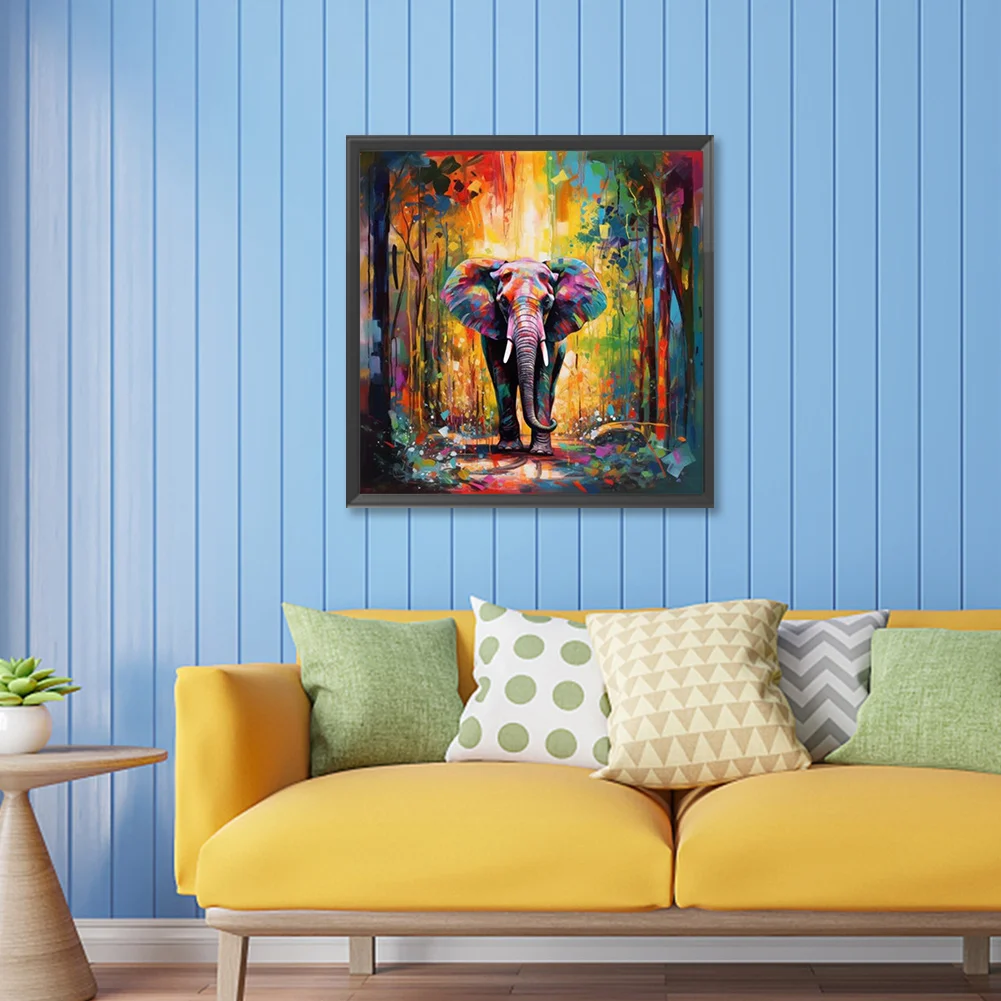 Diamond Painting - Full Round Drill - Elephant(Canvas|30*30cm)