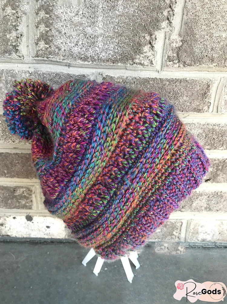 Crochet Colorful Winter Hat