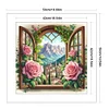 【Limited Stock Sale】Windows And Flowers-11CT Stamped Cross Stitch 50*50cm/19.69*19.69in