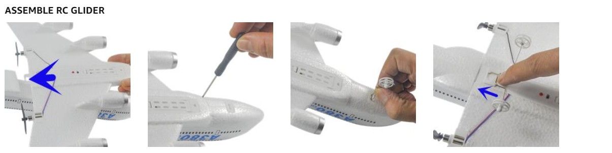 Tegooe Large Scale Passenger Jet RC Airplane - 24G Fixed Wing Foam Glider RTF Outdoor Toy